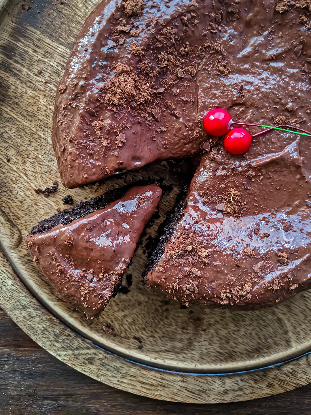 Moist Dark Chocolate Cake