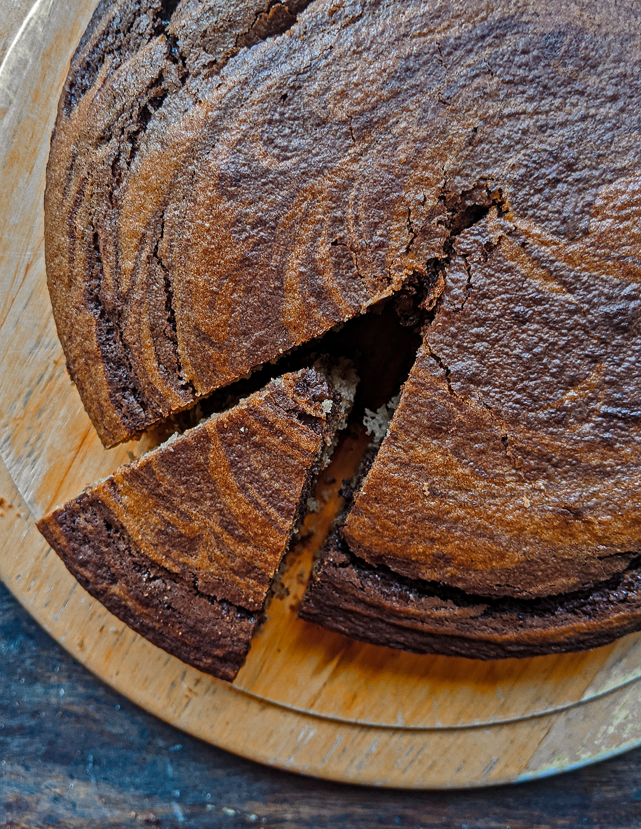Dark Chocolate Marble Cake